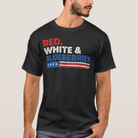Red White and Blueberries Patriot USA Flag red whi