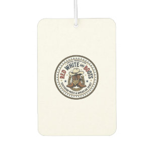Red White And Boots Patriotic Patriotic Southern C Car Air Freshener