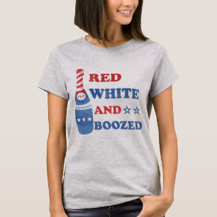 Red White And Boozed 4th of july T-Shirt