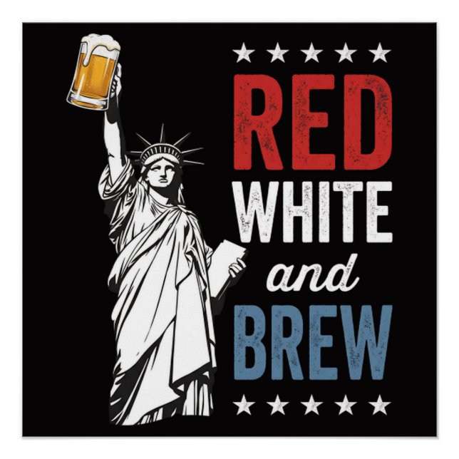 Red White and Brew 250th Anniversary Poster (Front)