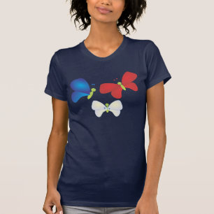 Red, White and Butterflies T-Shirt