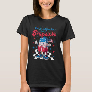 Red White And Cool 4th Of July Popsicle Ice Cream T-Shirt