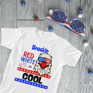“Red, White, and COOL” Personalised  T-Shirt