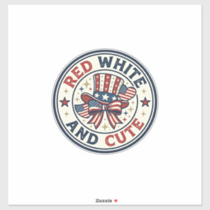 Red White And Cute Patriotic Womens Patriotic Spar