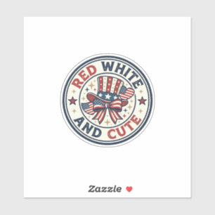 Red White And Cute Patriotic Womens Patriotic Spar