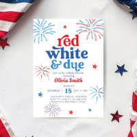 Red White and Due 4th of July Baby shower