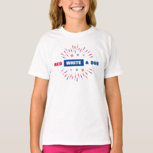 Red White And Due Baby Shower Matching Family T-Shirt