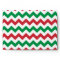 Red White and Green Christmas Zigzag