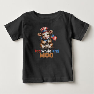 Red White and Moo Kids Baby T-Shirt