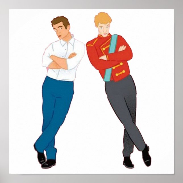 Red White and Royal Blue Book Art Poster (Front)