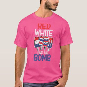 Red White And The Bomb Firecracker Popsicle 4th Of T-Shirt