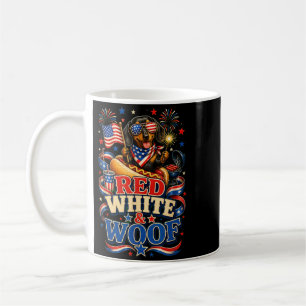 Red White And Woof Patriotic Dachshund Dog 4th Of Coffee Mug