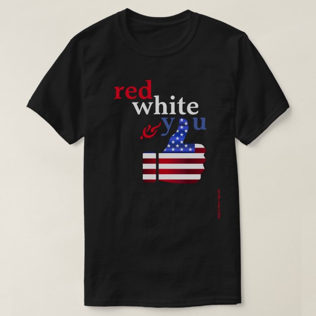 Red White and You T-Shirt (Design Front)