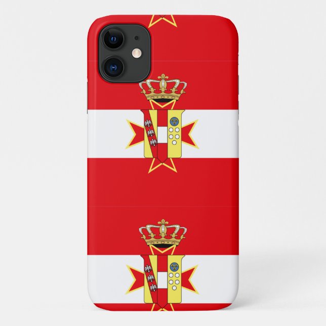 Red White Banner Grand Duchy of Tuscany Case-Mate iPhone Case (Back)