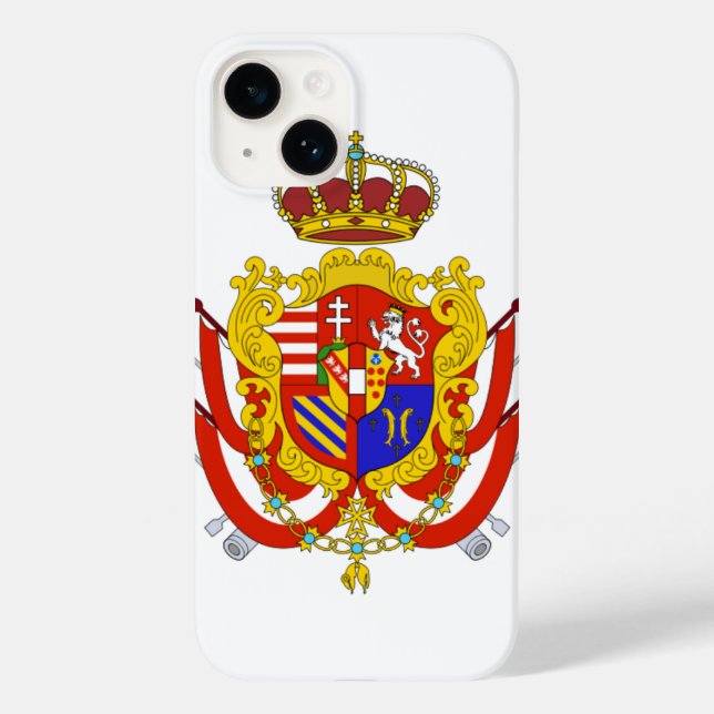 Red White Banner Grand Duchy of Tuscany Case-Mate iPhone Case (Back)