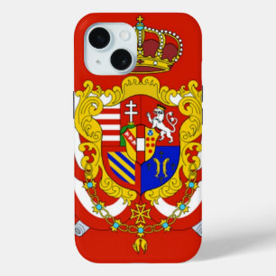 Red White Banner Grand Duchy of Tuscany iPhone 15 Case
