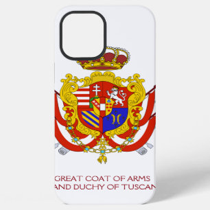 Red White Banner Grand Duchy of Tuscany iPhone 12 Pro Max Case