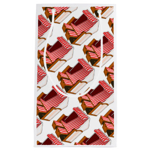 Red & White Beach Chairs Themed Party Gift Bag