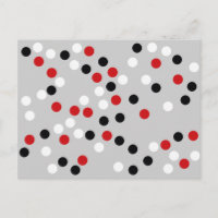 red white black dots pattern