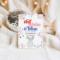 Red White & Blue 21st Birthday