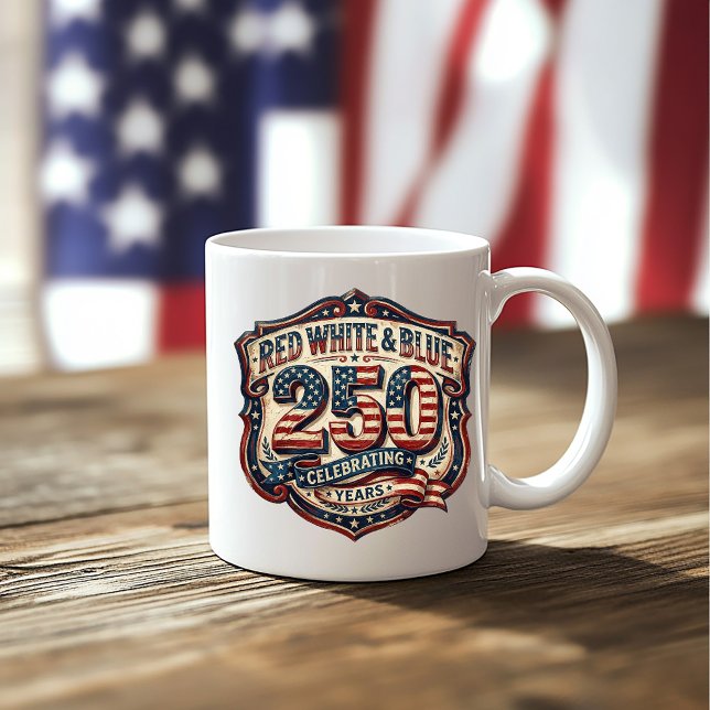Red, White & Blue 4th of July Coffee Mug (Creator Uploaded)