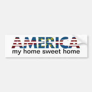 Red White & Blue America Bumper Sticker