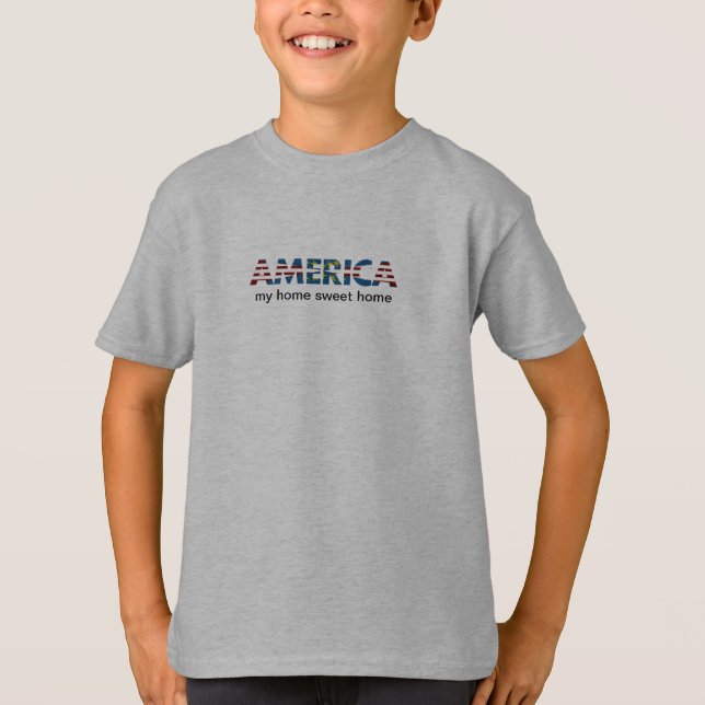 Red White & Blue America T-Shirt (Front)