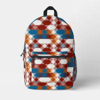 red white blue and orange geometric