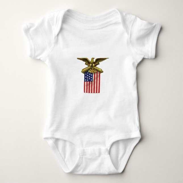 Red White & Blue Baby Bodysuit (Front)