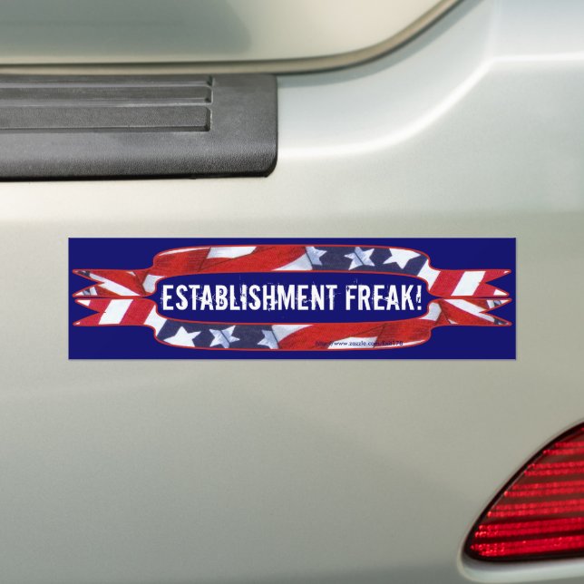 Red, White & Blue Banners Bumper Sticker (On Car)