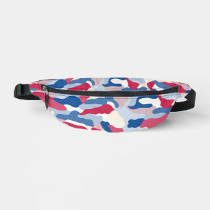 Red White & Blue Camouflage  Bum Bags