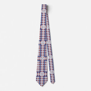 Red, White, & Blue Diamonds Tie