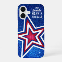 Red White Blue Glitter American Campaign Template