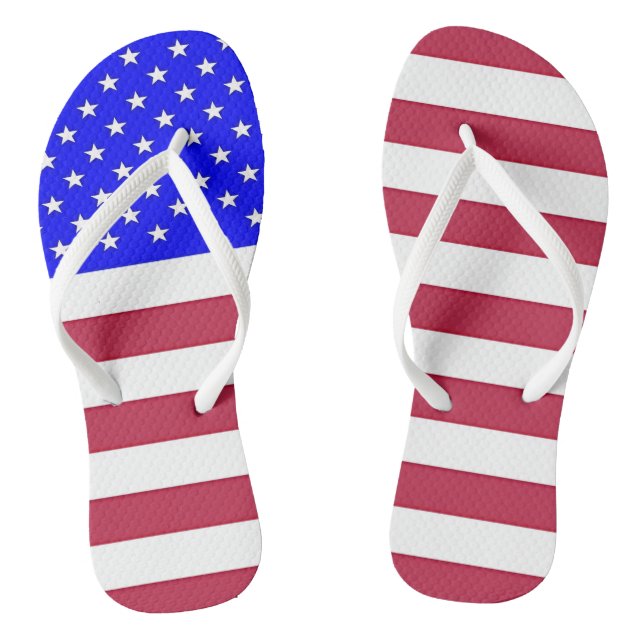 Red, White & Blue Jandals (Footbed)