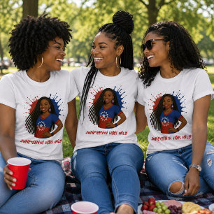 Red, White & Blue Juneteenth Vibes Only T-Shirt