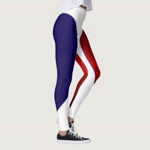 RED WHITE BLUE LEGGINGS