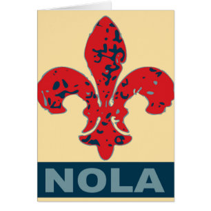Red White Blue NOLa Fleur De Lis