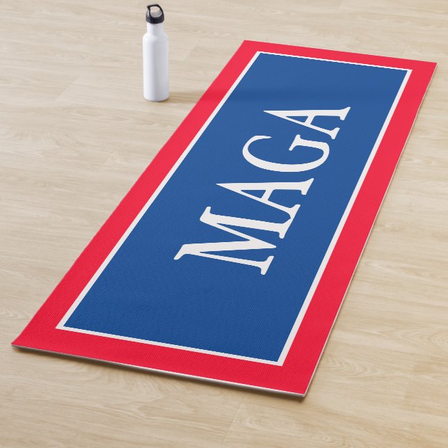 Red White & Blue Patriotic MAGA Yoga Mat (In Situ)