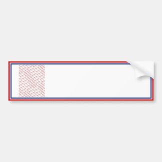 Red White & Blue Photo Frame Template Bumper Sticker