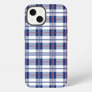 Red, White & Blue Plaid iPhone 13 Case