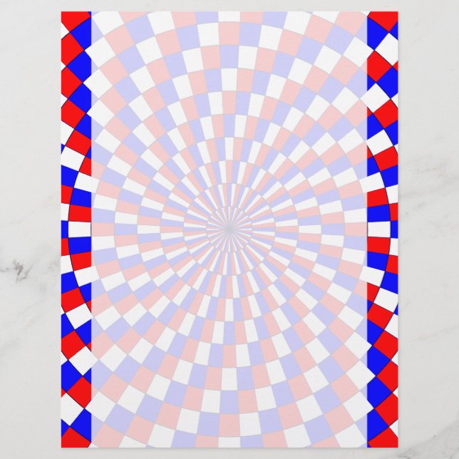 Red White Blue Spiral by Kenneth Yoncich (Front)