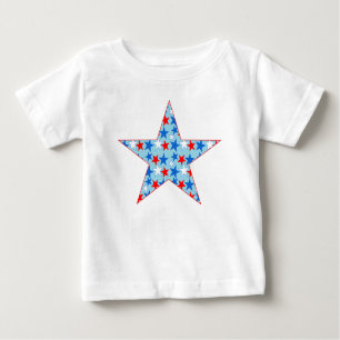 Red White & Blue Star of Stars Baby T-Shirt