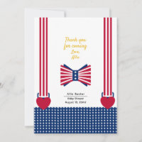 Red White & Blue Stripes 4th Of July Baby Shower