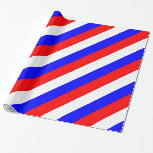Red White Blue Wrapping Paper
