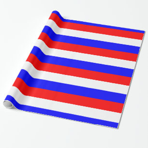 Red White Blue Wrapping Paper