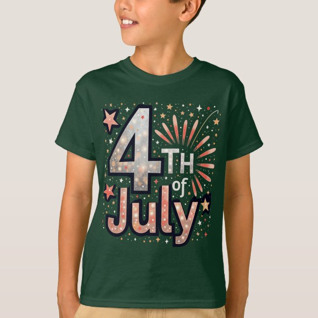 Red, White & Bold: Patriotic Print Collection T-Shirt (Front)