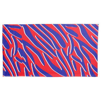 Red, White & Bold | Tiger Stripe Pillowcase