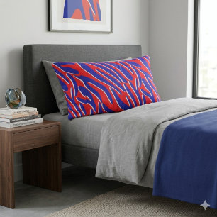 Red, White & Bold   Tiger Stripe Pillowcase