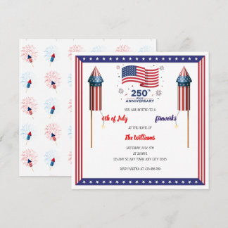 Red, White & Boom America’s 250th Invitation