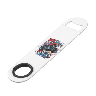 Red White Boom Monster Truck